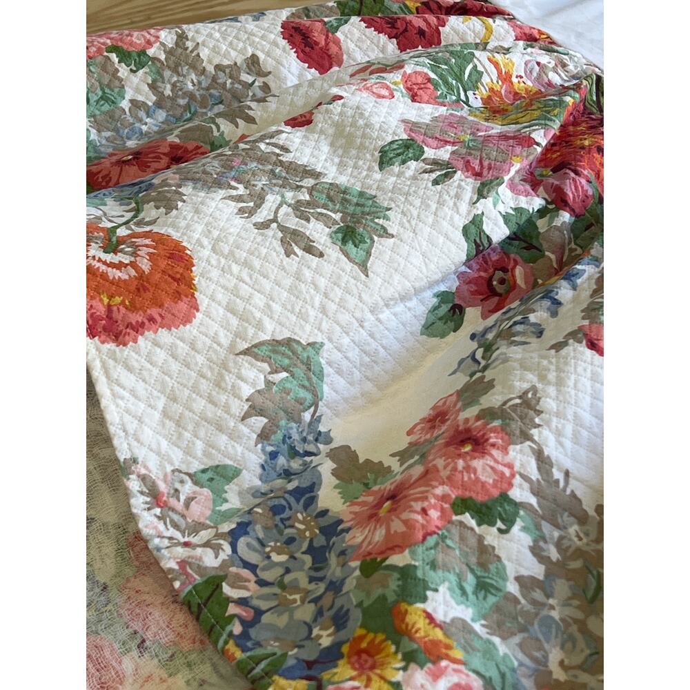 Vintage Ralph Lauren Southhampton Beach House King Dust Ruffle Quilted Bedskirt